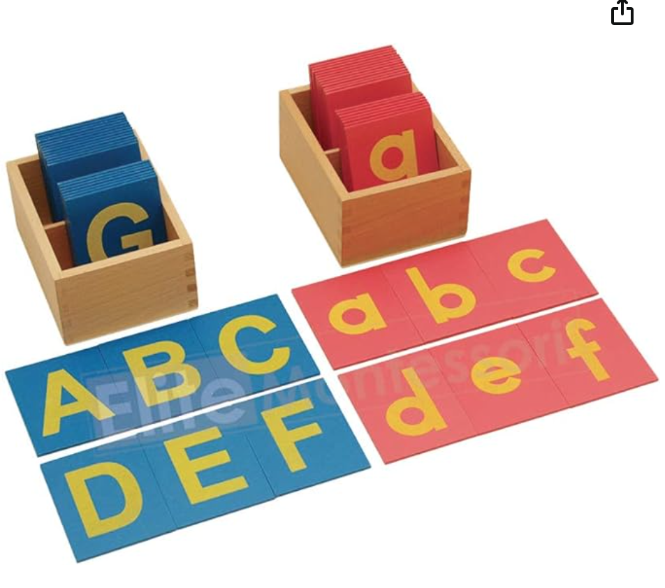 Letter practice Montessori toy for 2 year olds