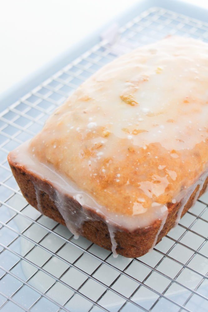 bread loaf with glaze on it
