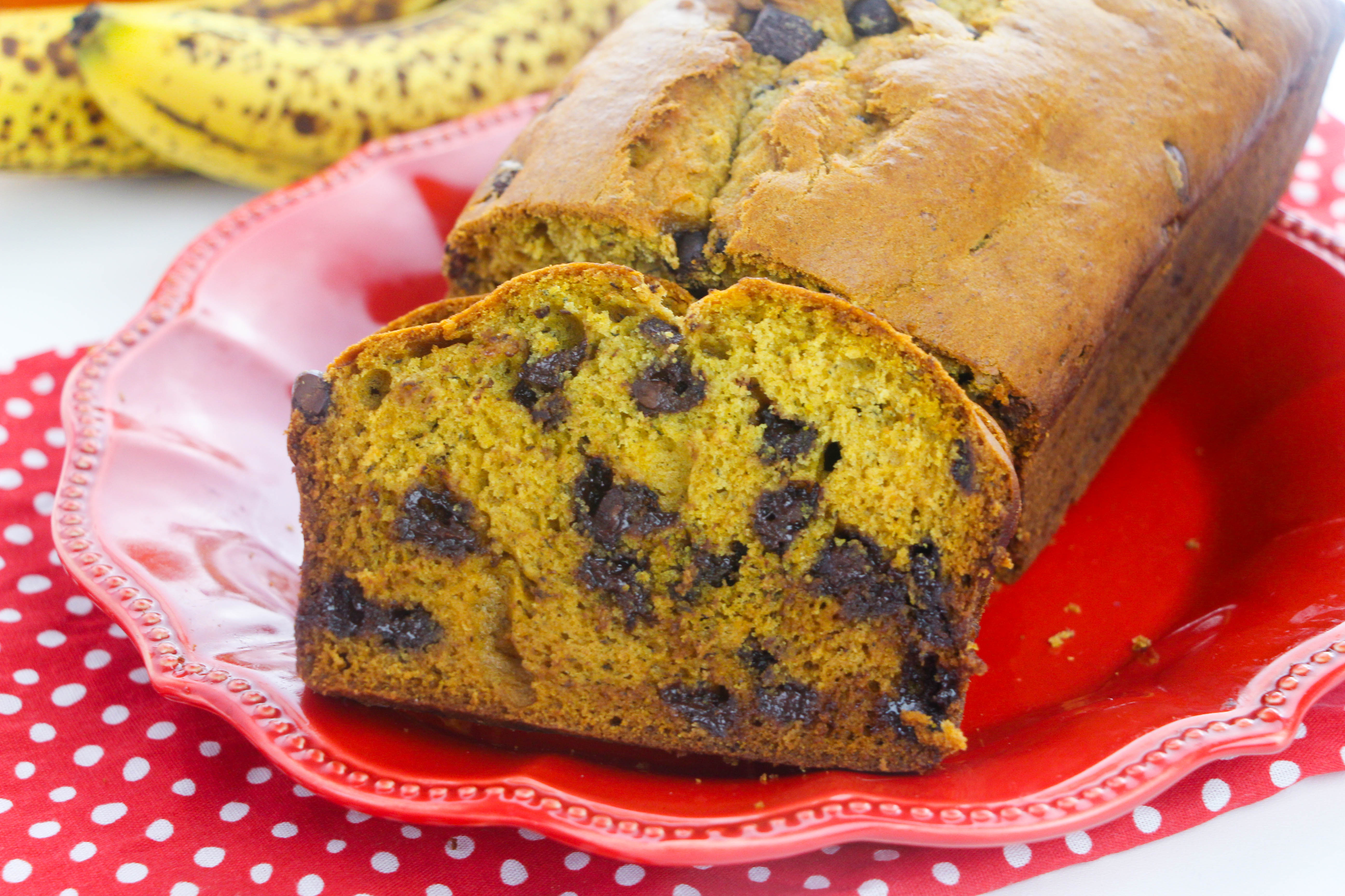 Easy Chocolate Chip Pumpkin Banana Bread Recipe - Made In A Pinch