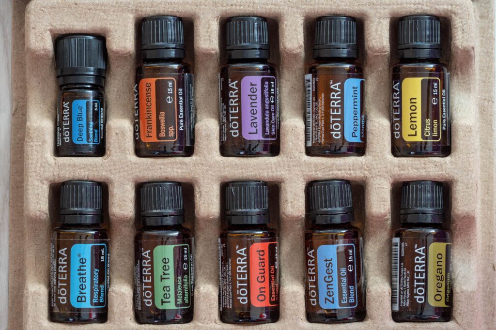 Image of Doterra essential oils in packaging