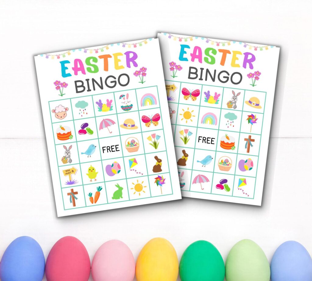 Easter Bingo mockup