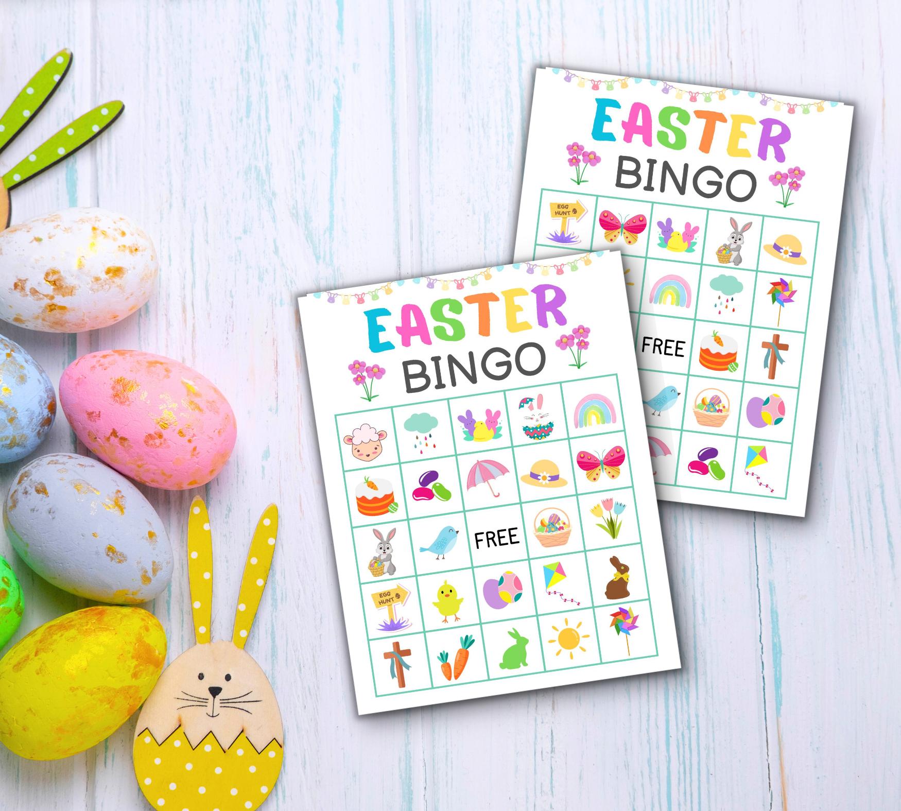 Adorable Easter Bingo Printable Game Card Set - Made In A Pinch