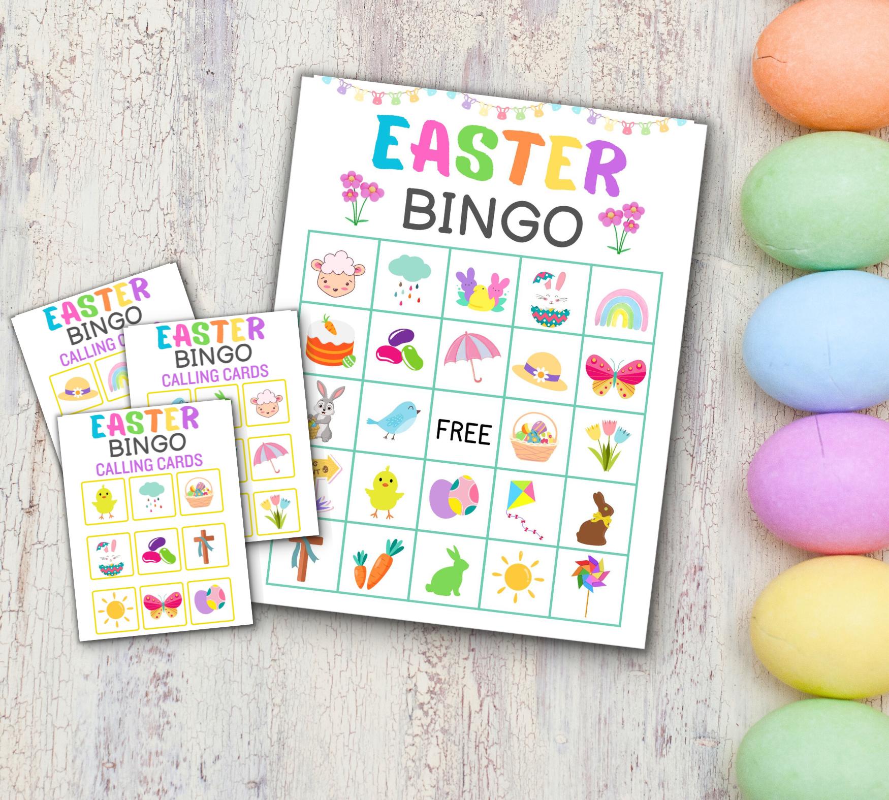 Adorable Easter Bingo Printable Game Card Set - Made In A Pinch