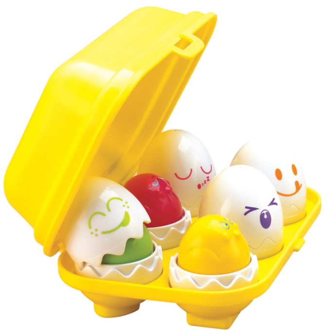 hide and squeak eggs toy