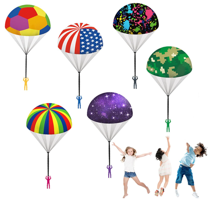 tangle-free parachute figurines
