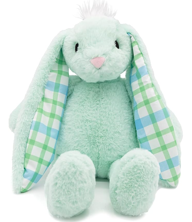 Easter bunny plush is one of my favorite Easter basket ideas for toddlers