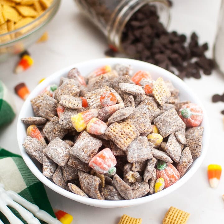 Best Spooky Halloween Chex Mix Snack Recipe - Made In A Pinch